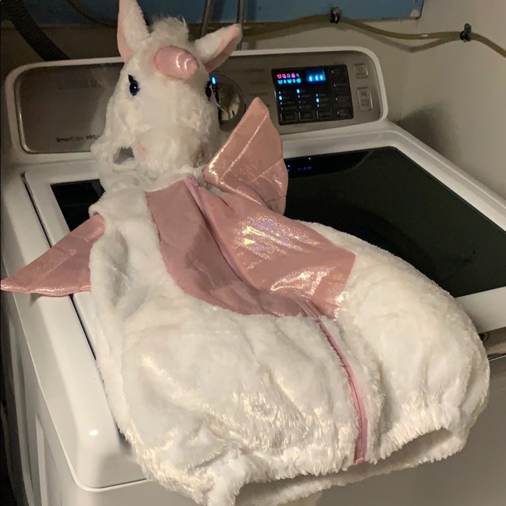 Plush unicorn Pegasus costume by play imagine